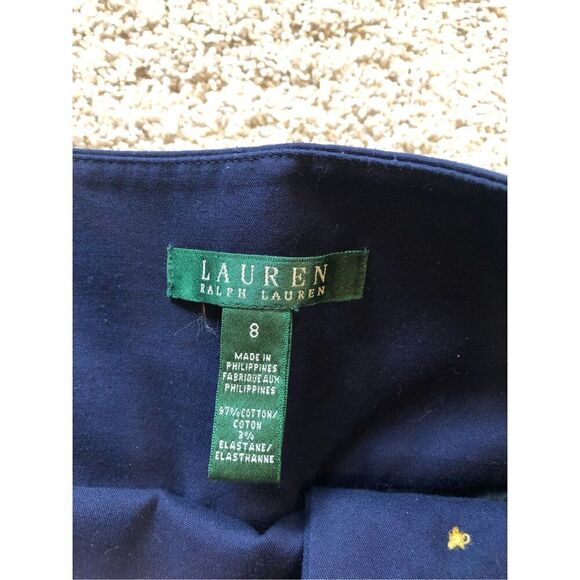 Lauren Ralph Lauren Women’s Navy Blue Sailor Style Dress Pants Size 8 - Picture 6 of 10